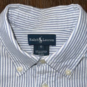 Ralph Lauren Striped Oxford shirt size 12